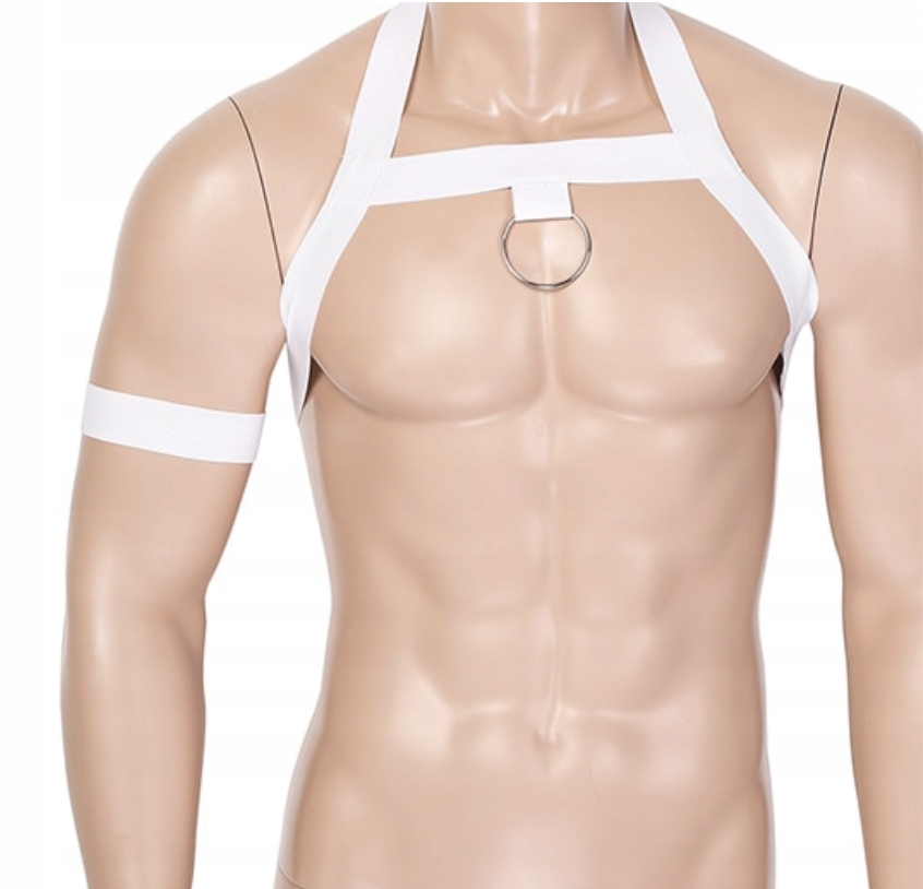 ELASTYCZNY HARNESS MĘSKI +OPASKA +RING HOT XL/XXL Rozmiar XL/XXL