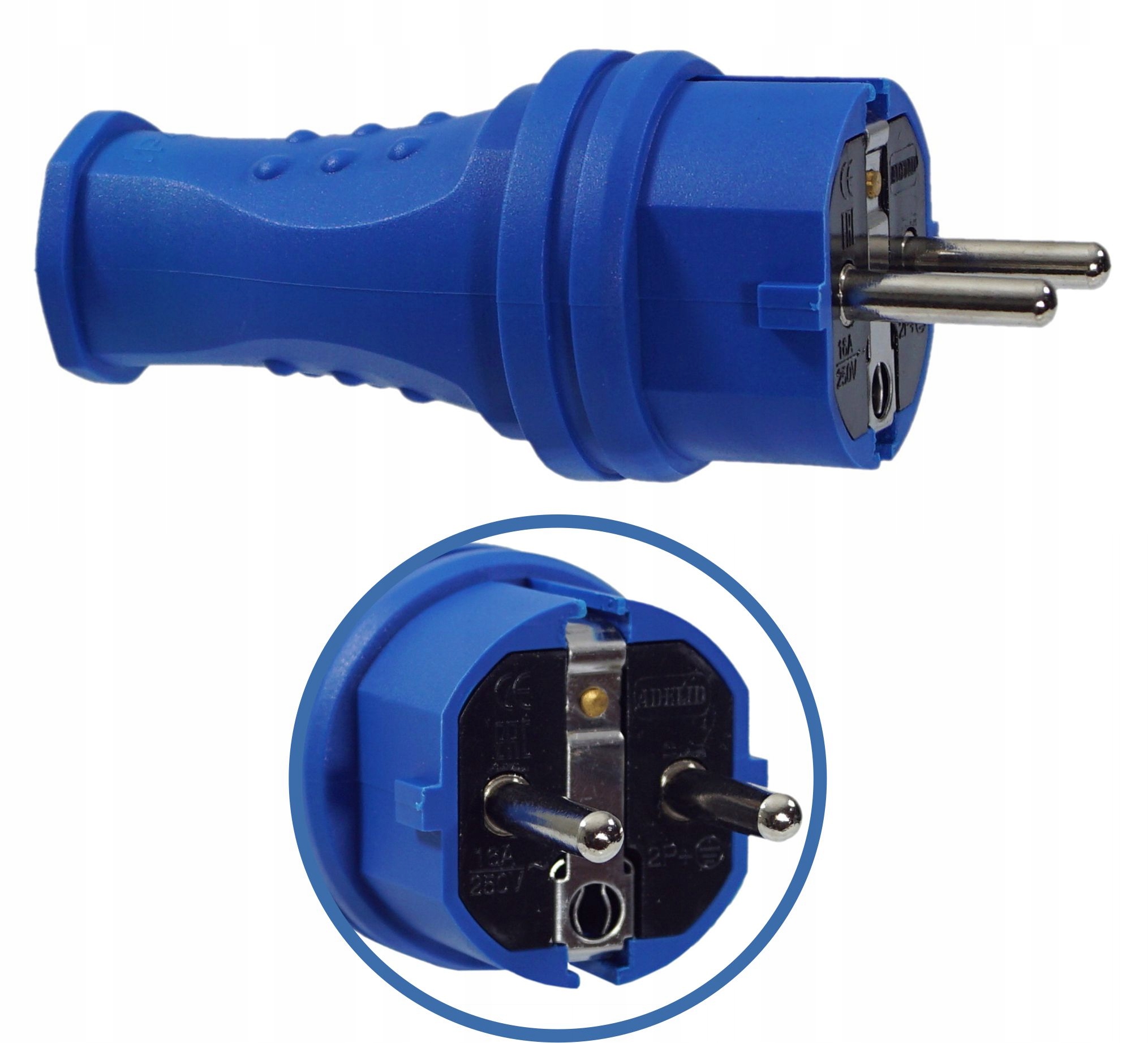 

Wtyczka Gumowa 16A 230V IP44 Hermetyczna Na Kabel