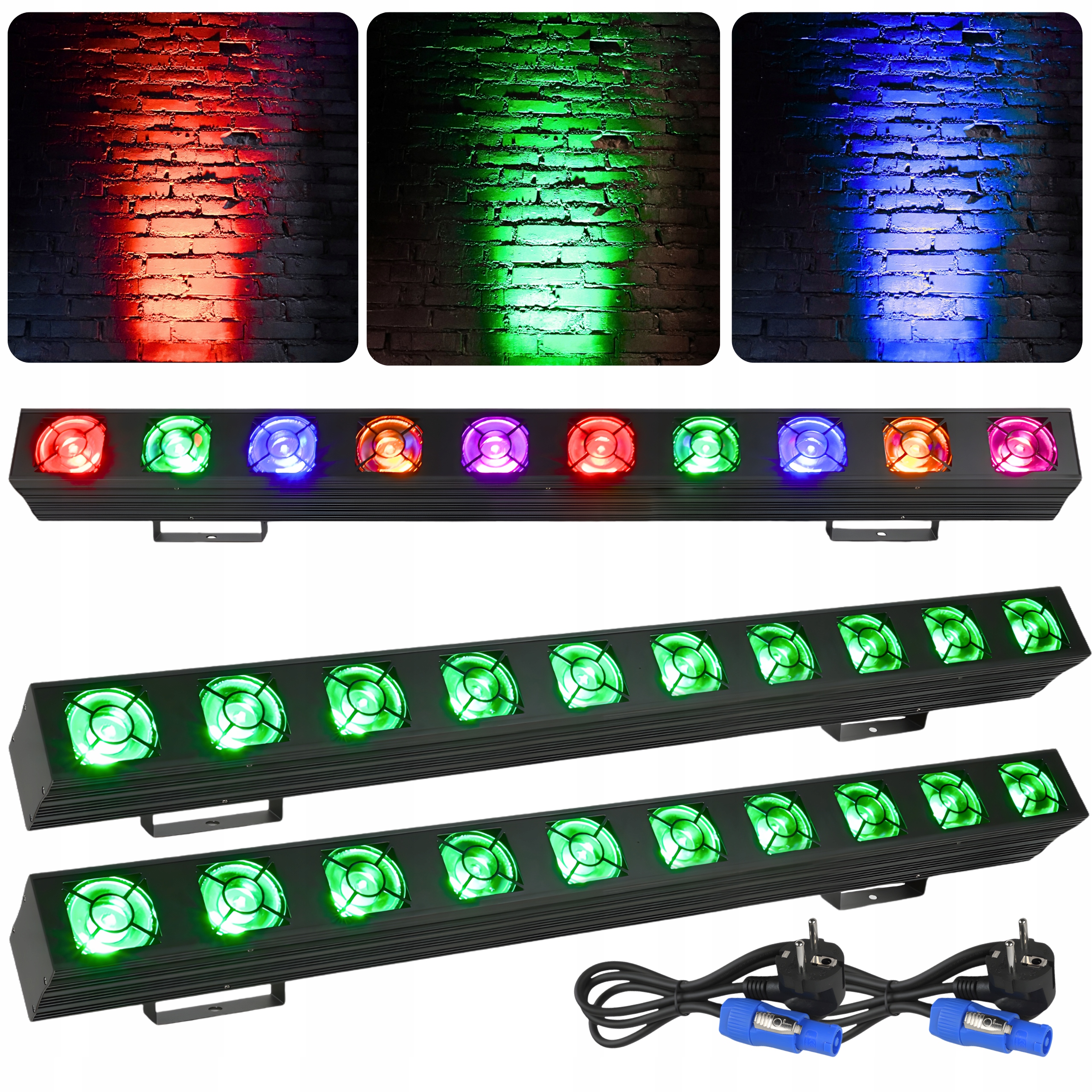 2× LIGHT4ME PIXEL 1020 RGBA listwa oświetleniowa LED oświetlenie sceniczne
