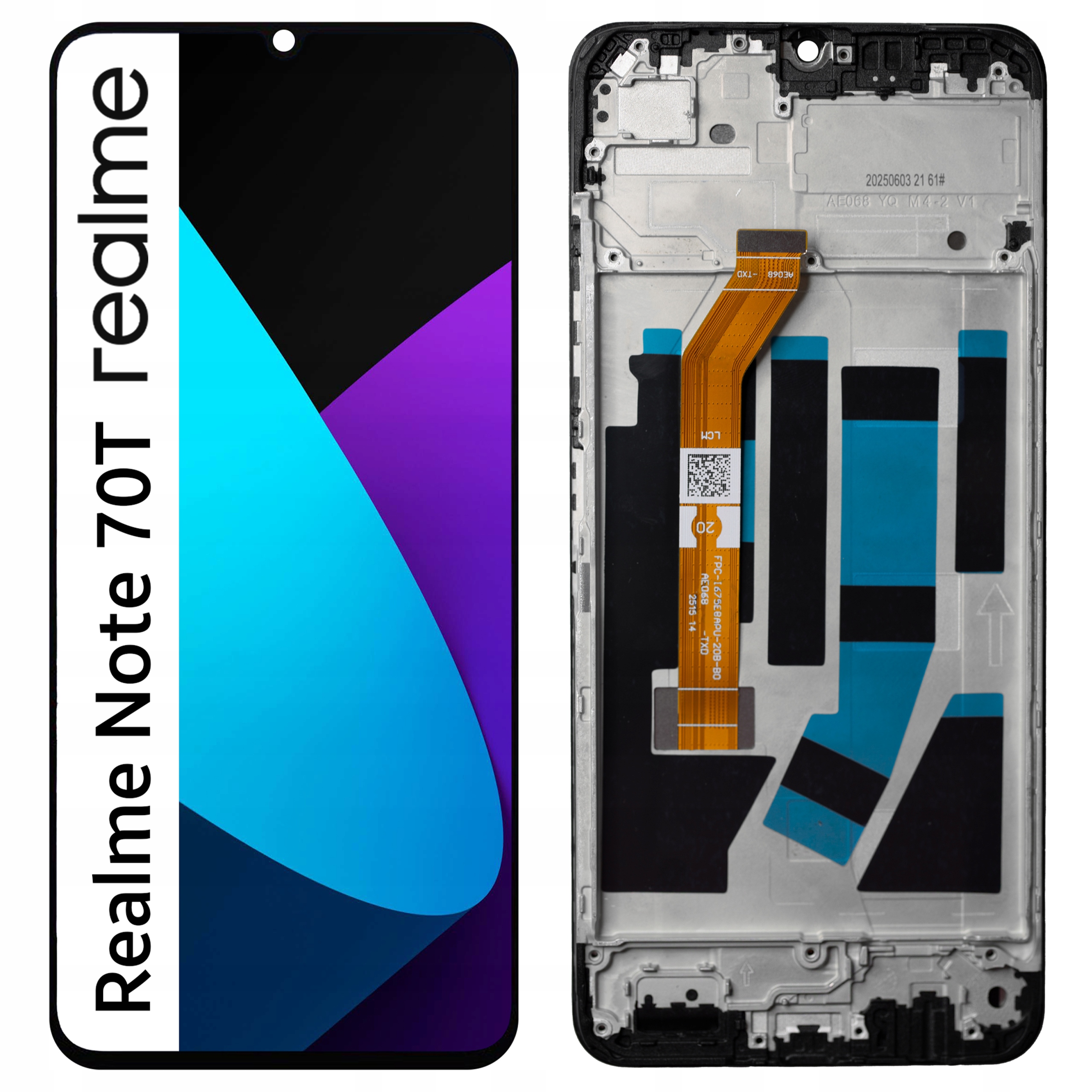 Displej pro Realme Note 70T LCD displej Rámeček