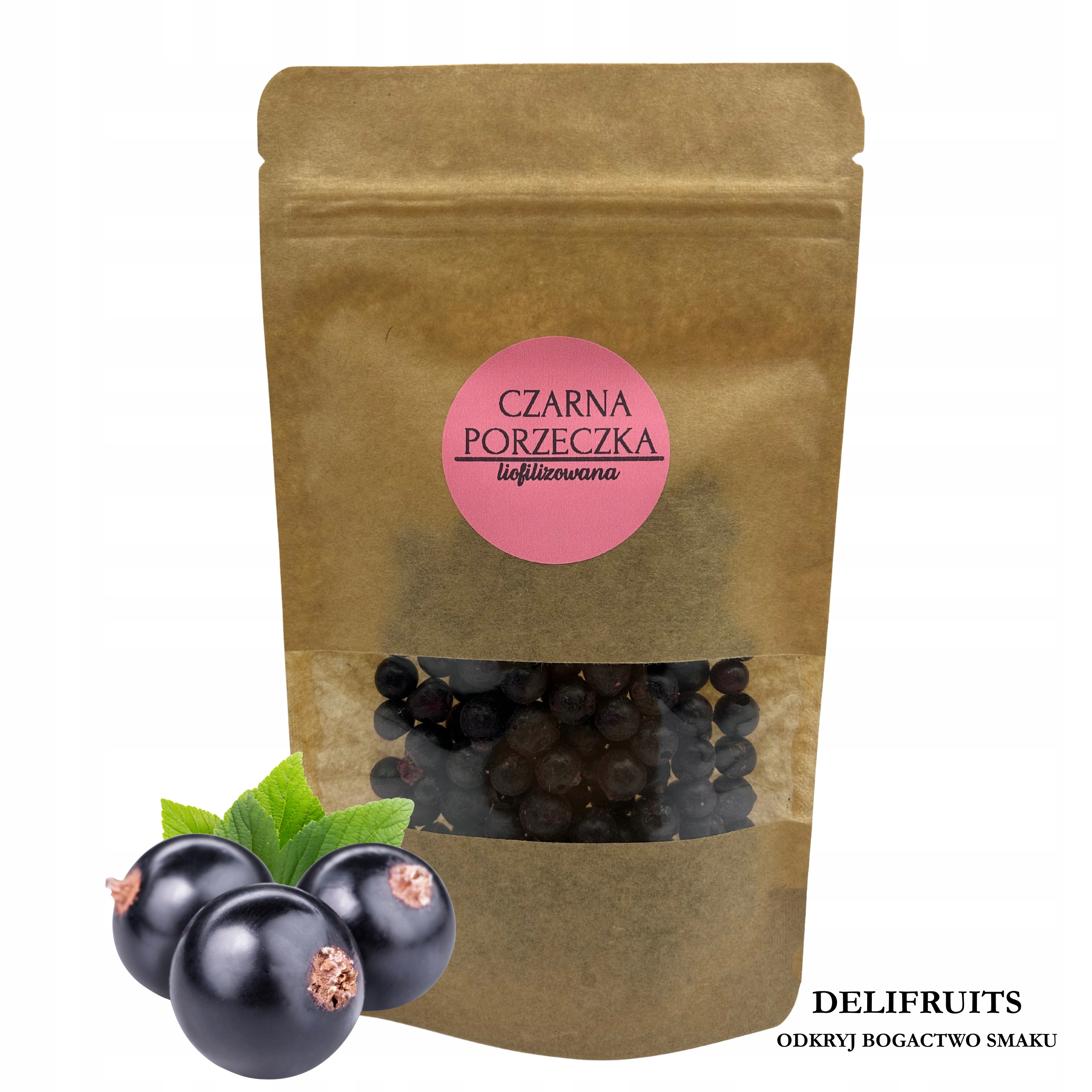 Černý Rybíz Lyofilizovaný, Celý, 500 G, Zdravé Lyofilizované Ovoce