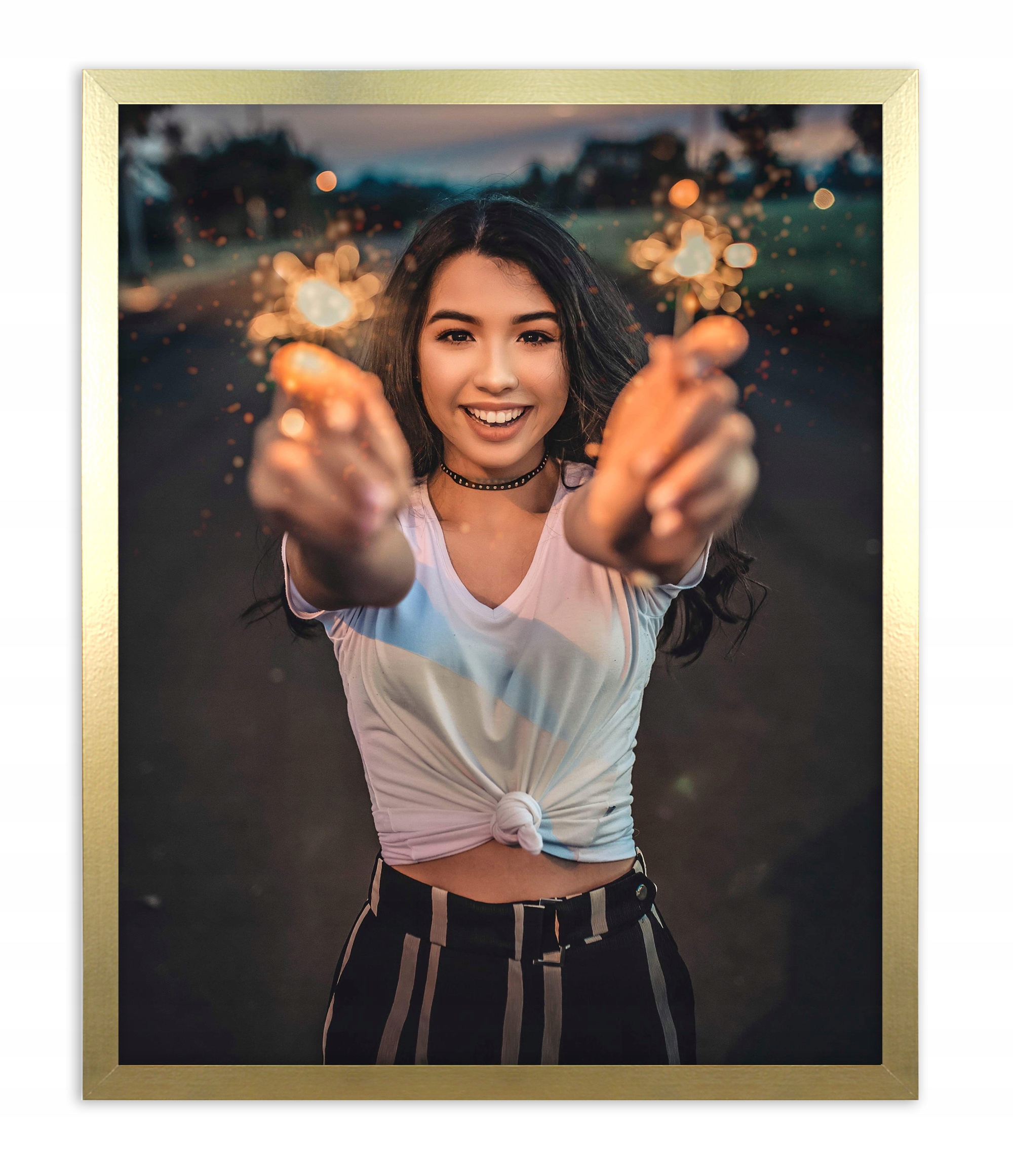 

Ramka na zdjęcie plakat 29,7x42 Italia złota gładk