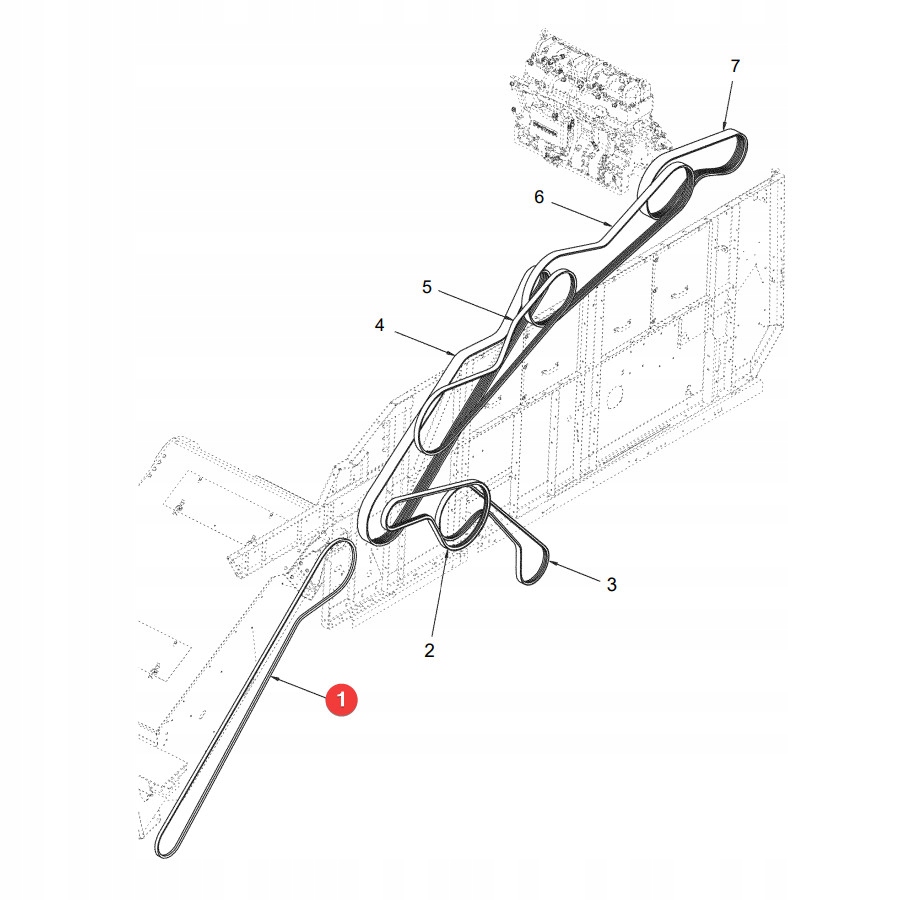 Pasek klinowy Claas 1402373 Gates Producent części Gates