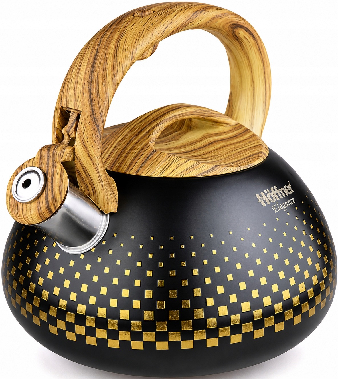 Ocelová Konvice S Píšťalkou, Barevná, 3L, Hoffner Elegance