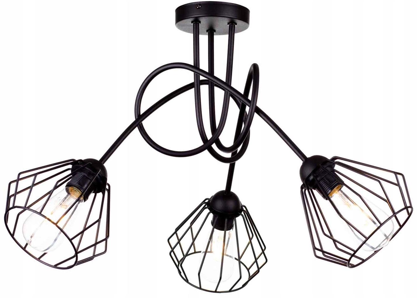 

Lampa Wisząca Sufitowa Żyrandol Brylant Loft Drut