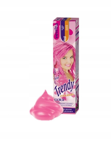 

Pianka Koloryzująca do włosów farba Różowa 30 Pink