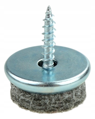 

20x ślizgacz metalowy fi 20 mm z filcem i wkrętem