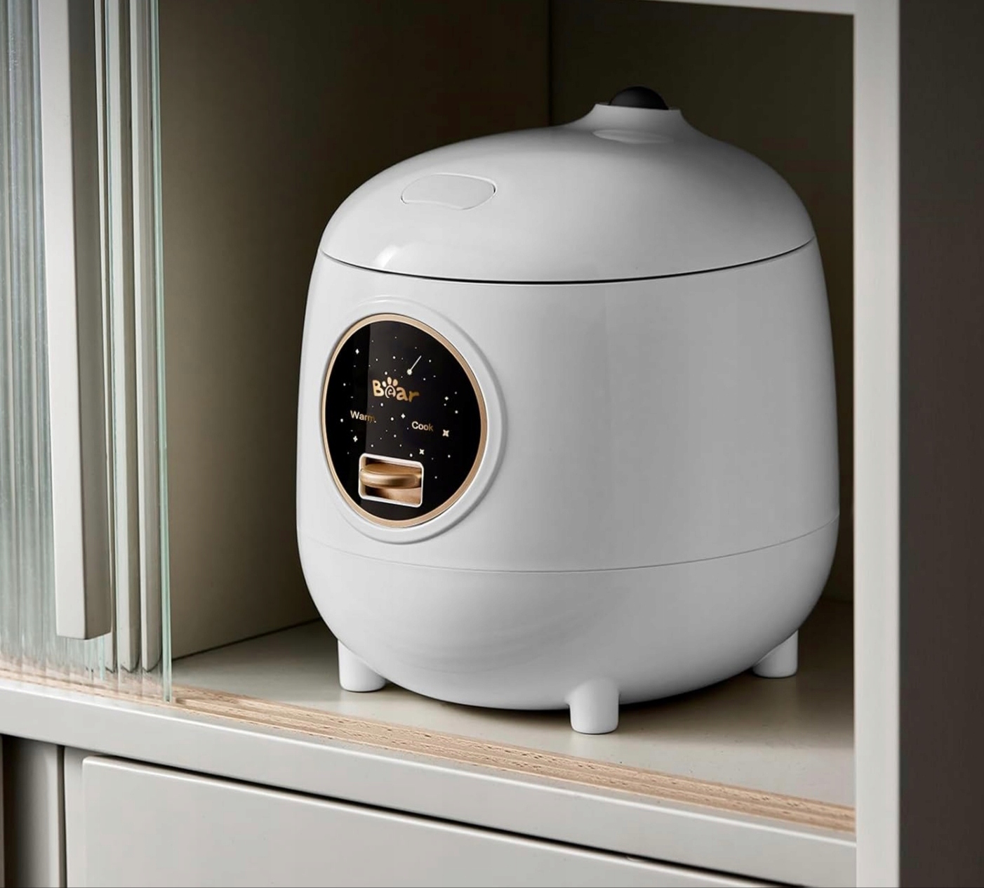BEAR Mini Ryżowar 1.2L BPA Free Powłoka Nieprzywierająca Biały — miniatura 12