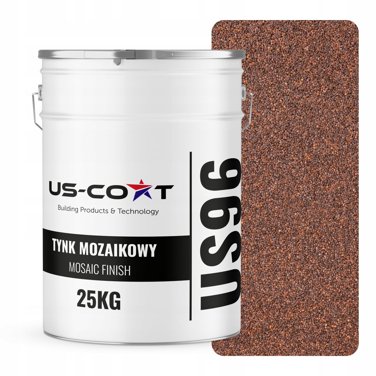 Mozaiková Omítka Mozaika 25KG Hnědá Tmavá M72 Ozdobná Pryskyřičná Fasáda