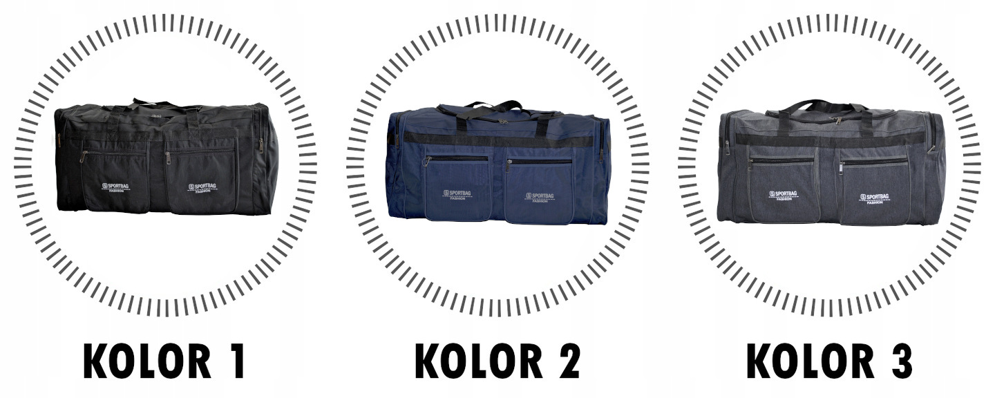 TORBA PODRÓŻNA TURYSTYCZNA WALIZKA BAGAŻ 160L Wzór dominujący bez wzoru