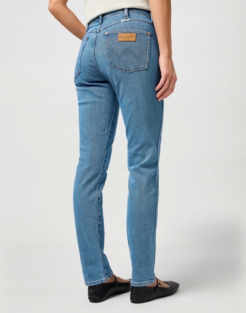 Dámské slim džínové kalhoty Wrangler Piper Velvet Sky 112364511 34/32