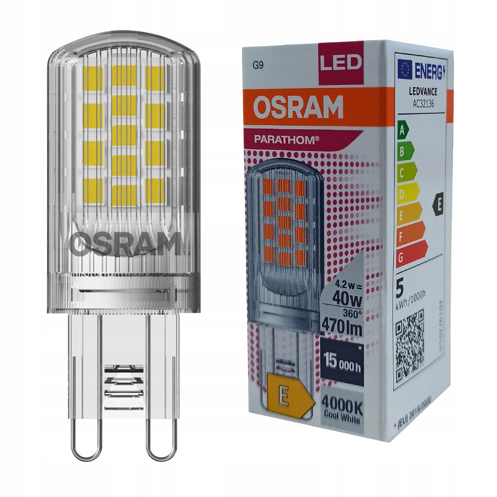 

Żarówka Led 4,2W=40W G9 470LM Osram 4000K