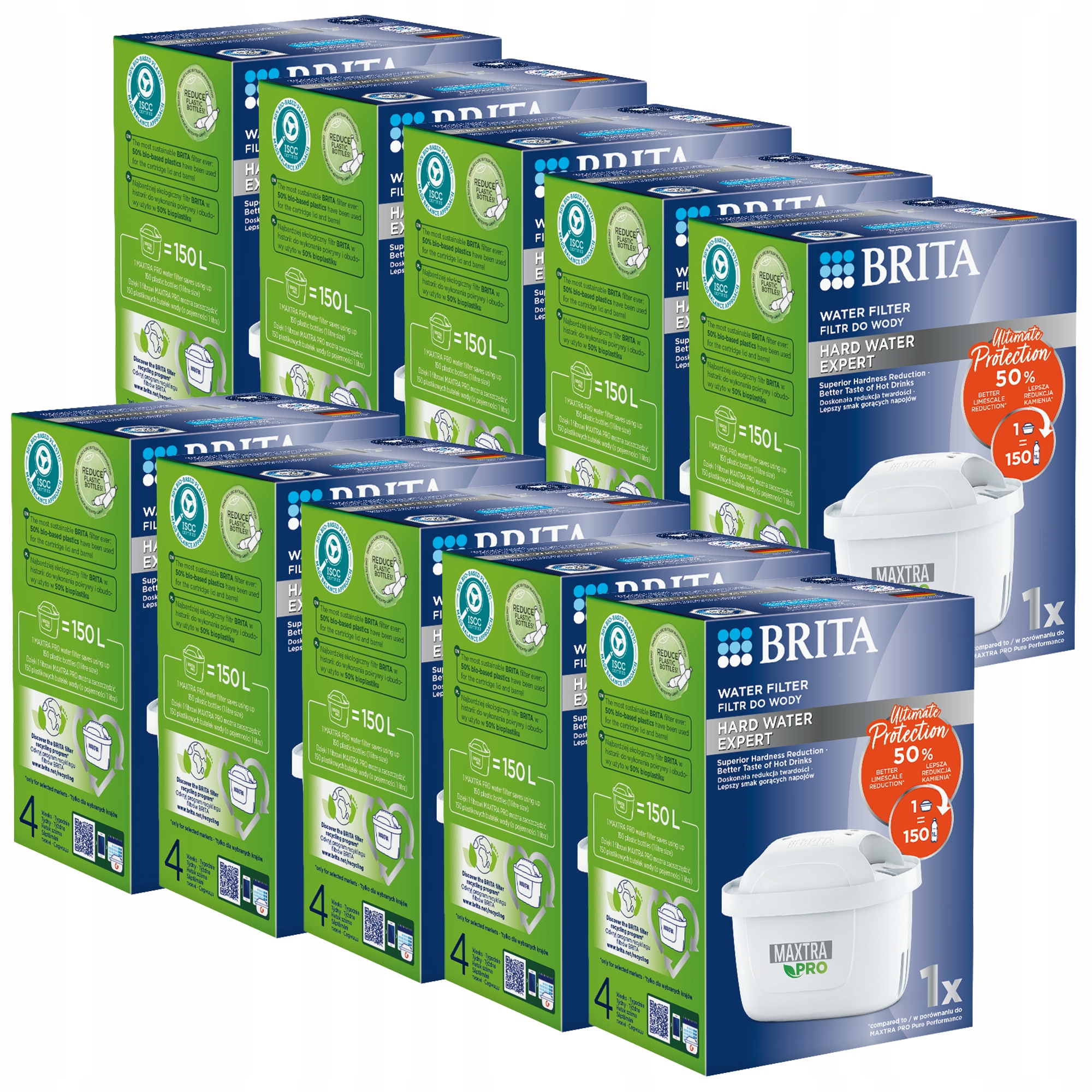 Náplň Brita Maxtra Pro Hard Water do džbánu Brita Style 10 x tvrdá voda