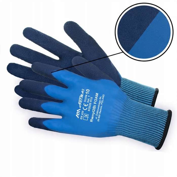 

Rękawice robocze RWnyl 2 Bi Foam roz 10-xl 12 par