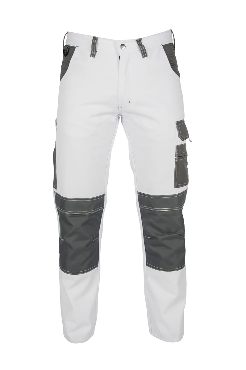 SPODNIE ROBOCZE MALARSKIE DO PASA BIAŁE BRANNCO r. M/50