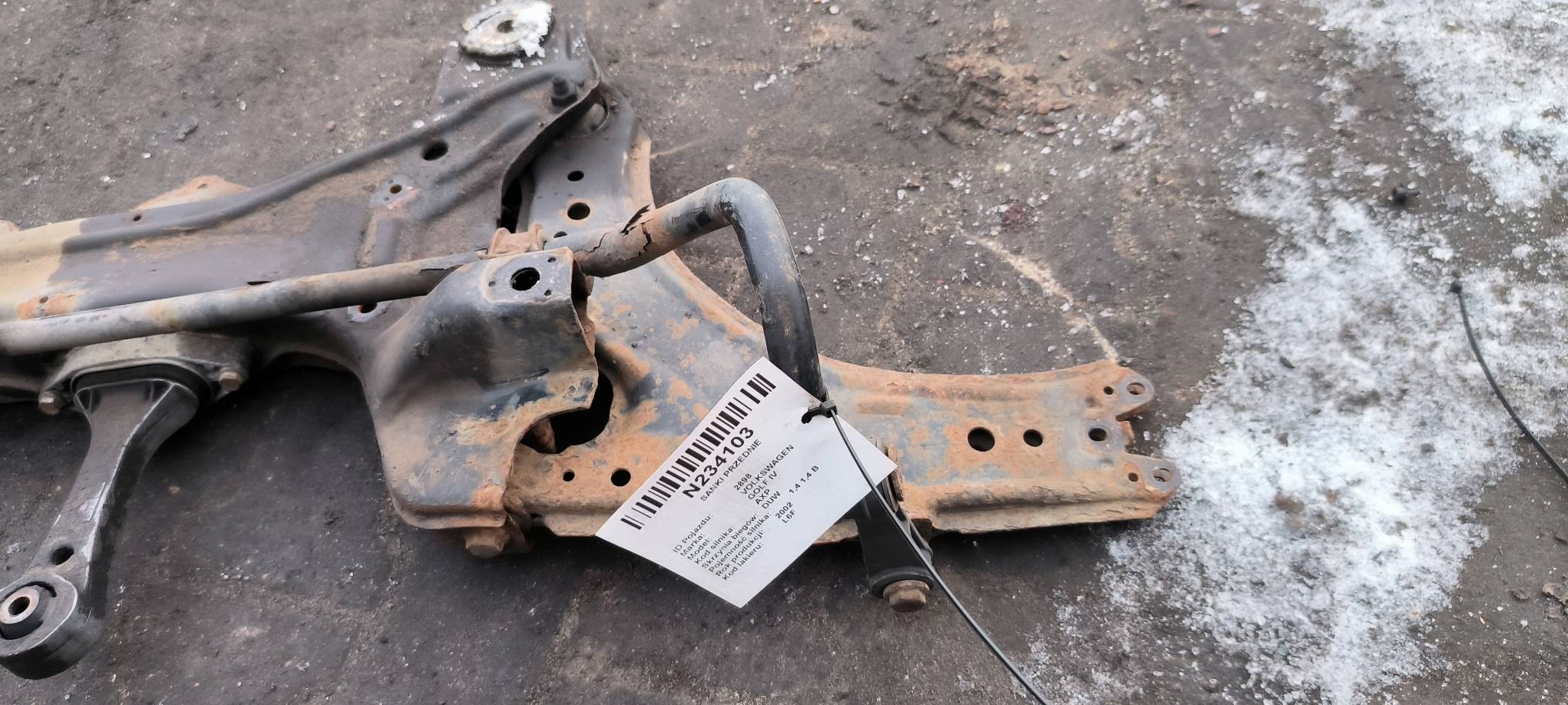 axle beam front VOLKSWAGEN GOLF IV