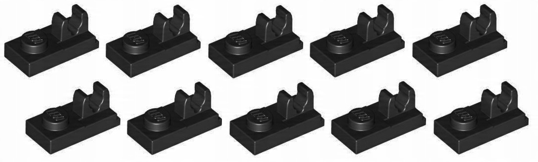 

Lego płytka zaczep 1x2 czarny 10 szt. 92280 44861