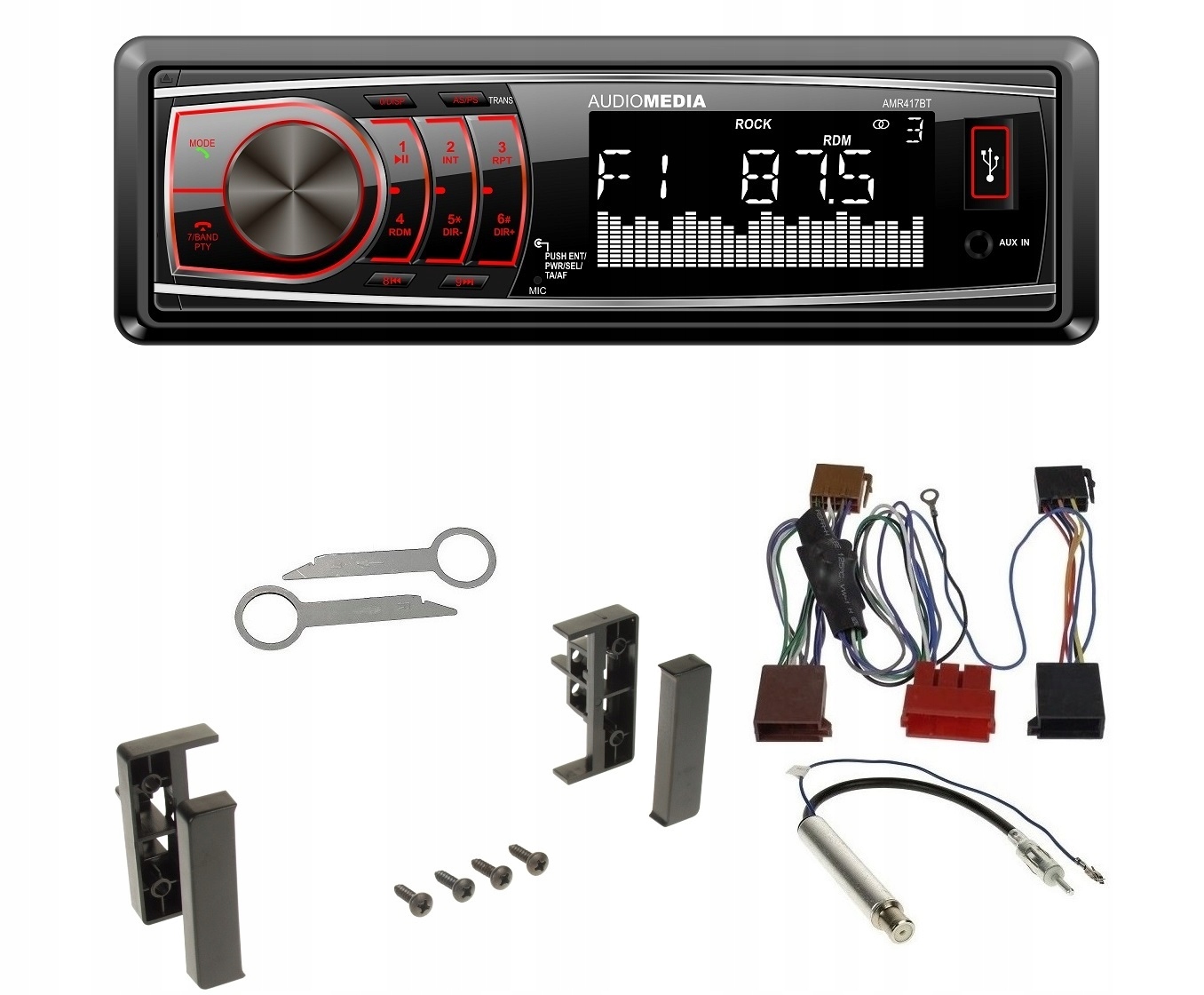 AUDIOMEDIA AMR417BT Radio Bluetooth USB Audi A4 B5