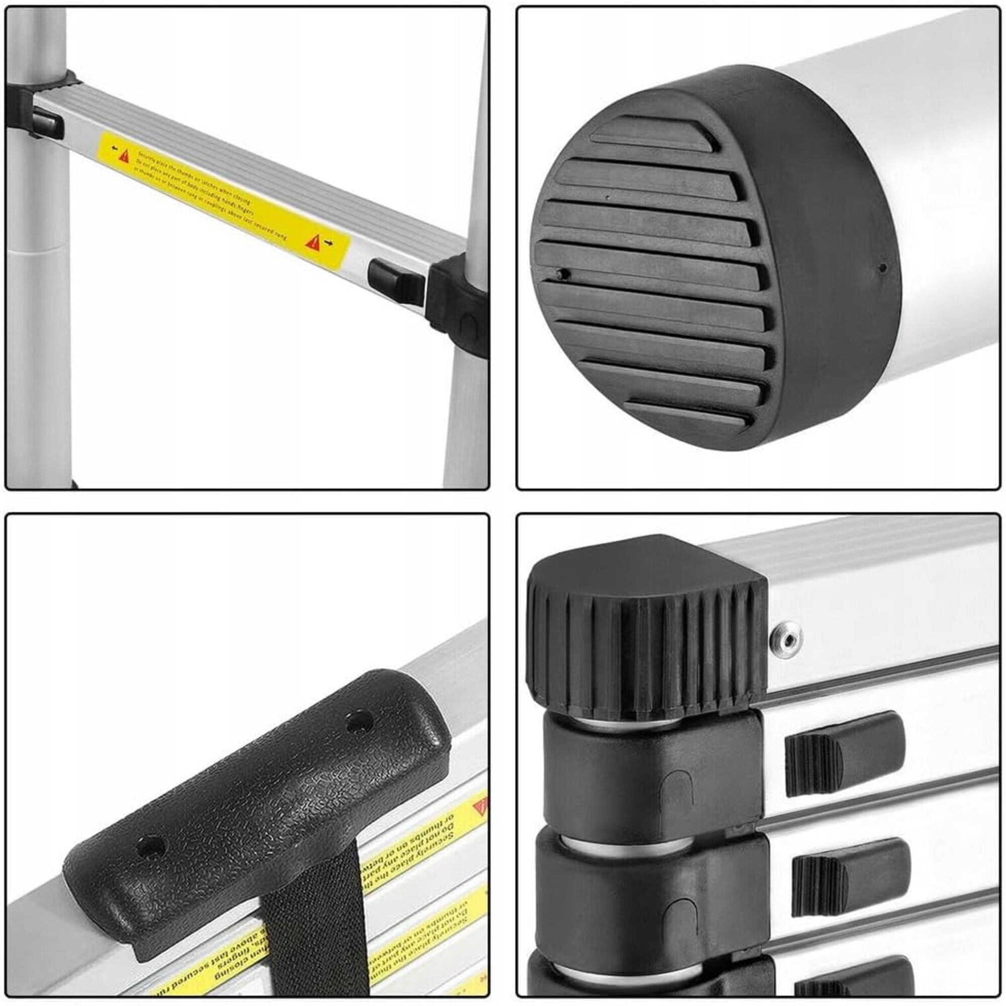 DRABINA TELESKOPOWA 2,6M ALUMINIOWA ROZKŁADANA SKŁADANA PRZENOŚNA StandHeiz Liczba szczebli 9