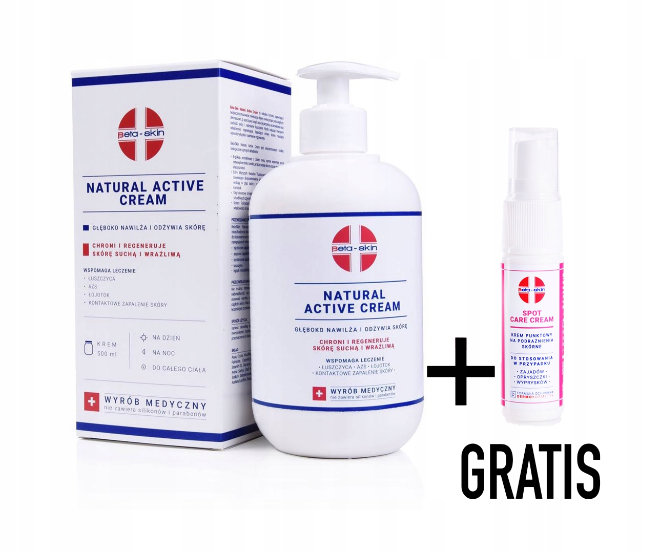 

Beta Skin Krem Aktywny 500 ML Azs Łuszczyca Podraż
