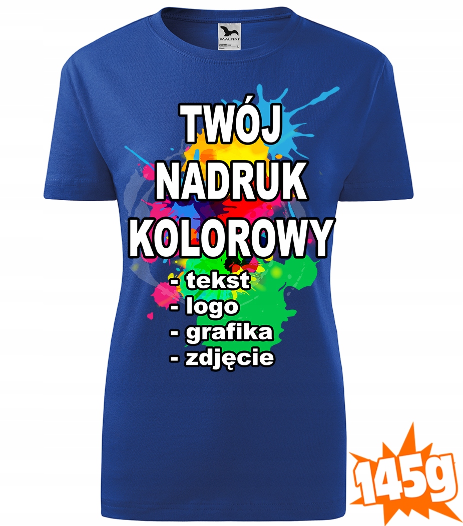

Koszulka Z Własnym Nadrukiem zdjęcie damska M 05