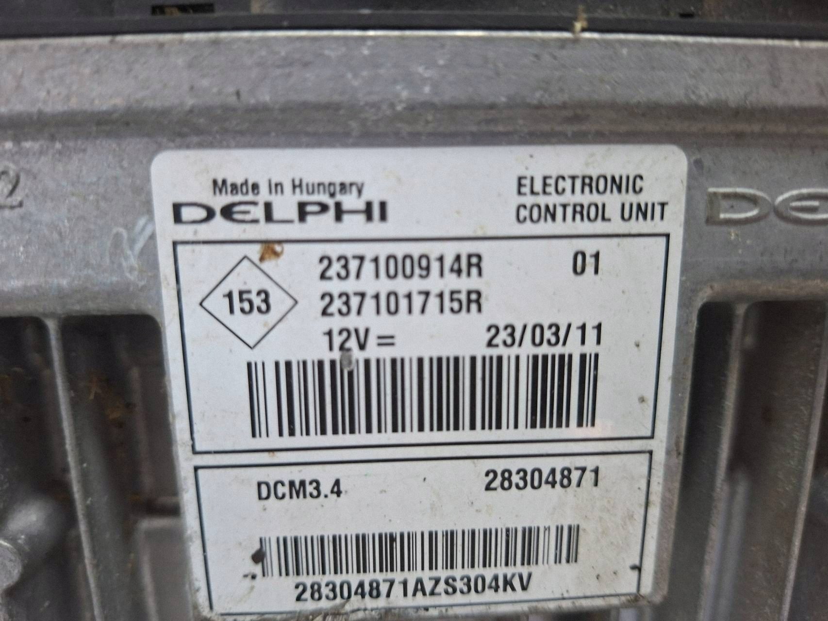 computer 237100914R 237101715R RENAULT MEGANE SCENIC III 1.5 DCI