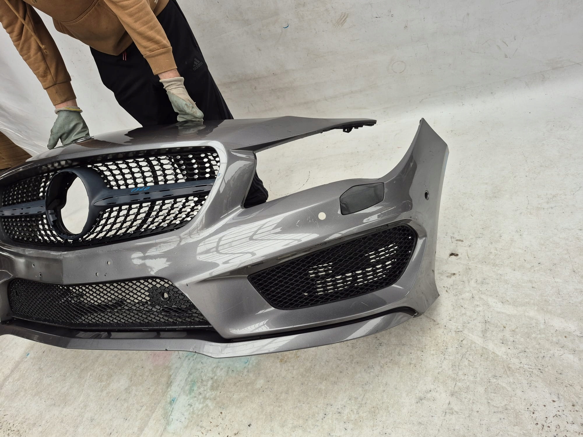 MERCEDES CLA W117 117 AMG bumper front front grill grid PDC SPR