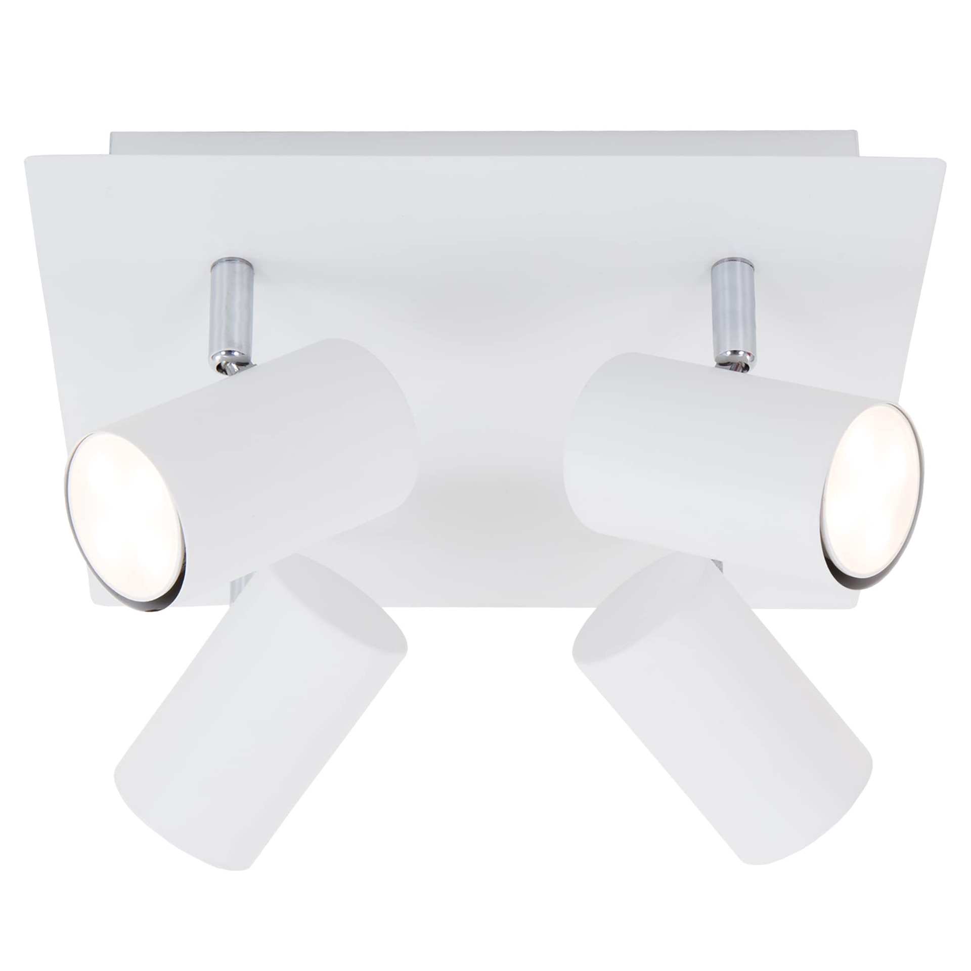 Stropné bodové svietidlo Briloner Brilo 2857-046, 4xGU10, biele, 26,5 cm