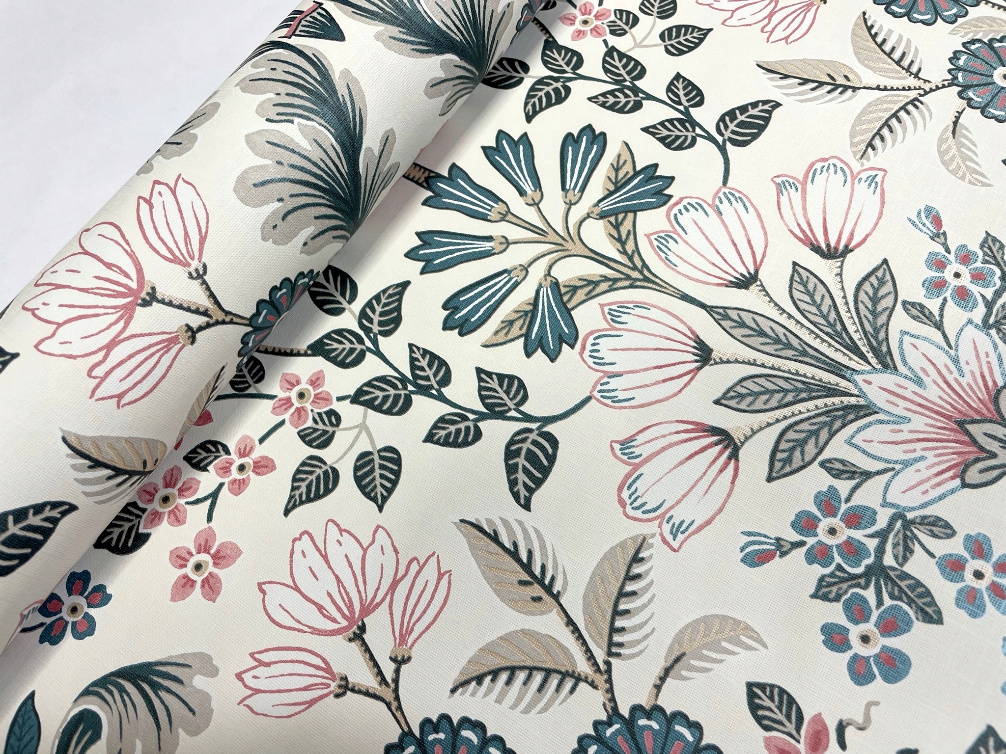 TAPETY TAPETA KWIATY FOLK RETRO KOLOROWA UGEPA Szerokość produktu 53 cm