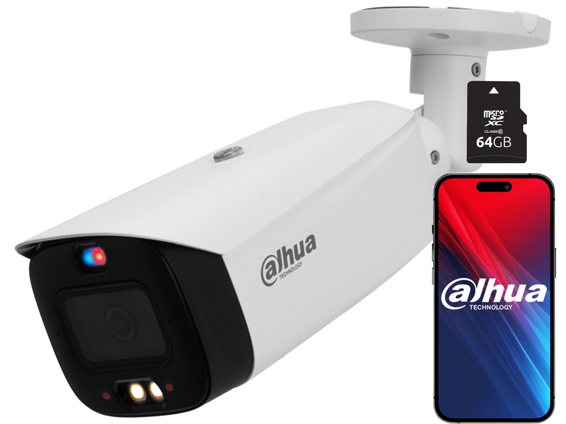 Ip kamera Dahua 8Mpx Externá Smart Dual Light Deň/Noc Sd karta 64GB