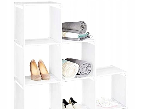 REGAŁ MATERIAŁ 6 PÓŁEK RELAXDAYS 106X106X30 BIAŁY