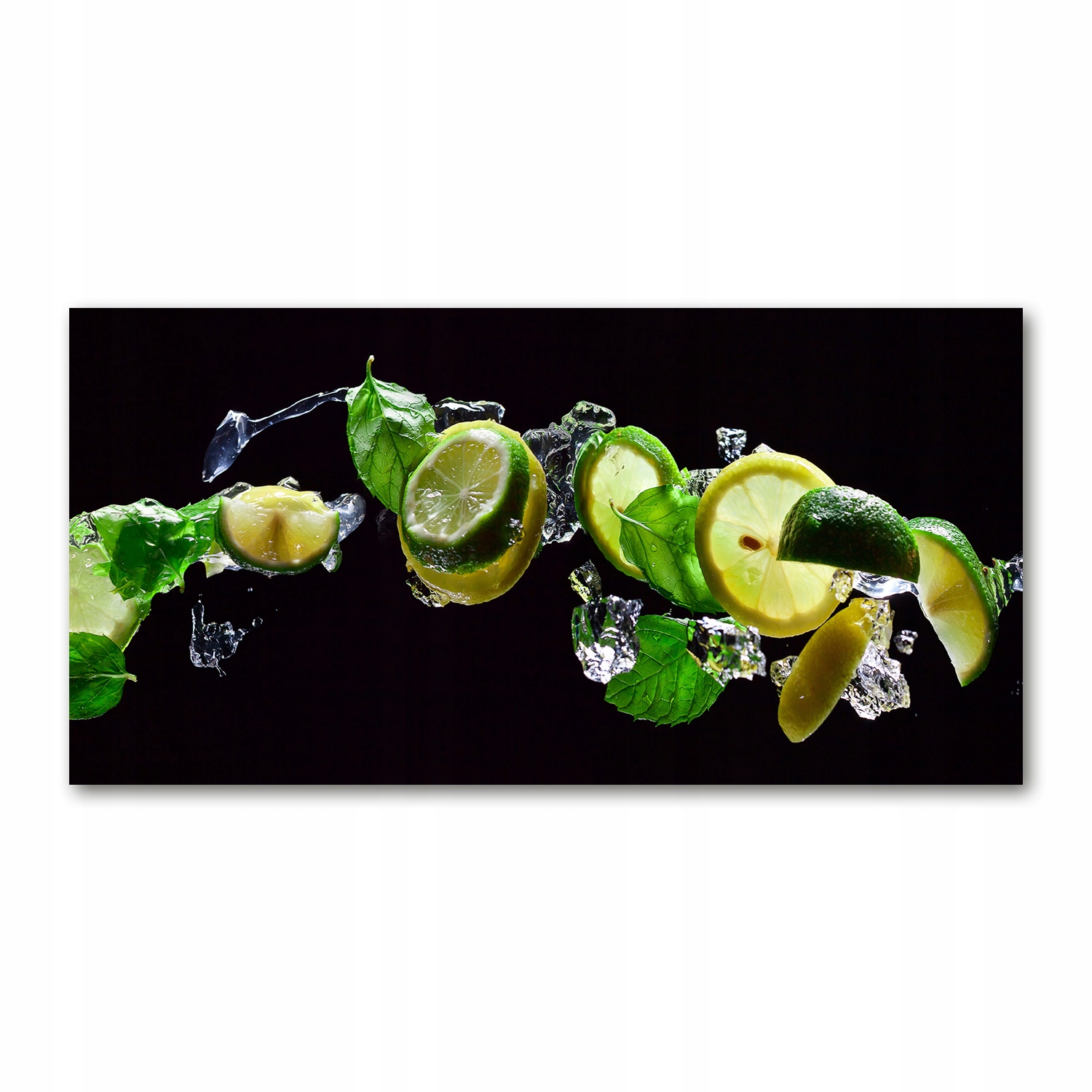 

Foto obraz szkło akryl Limonka i cytryna 120X60 cm
