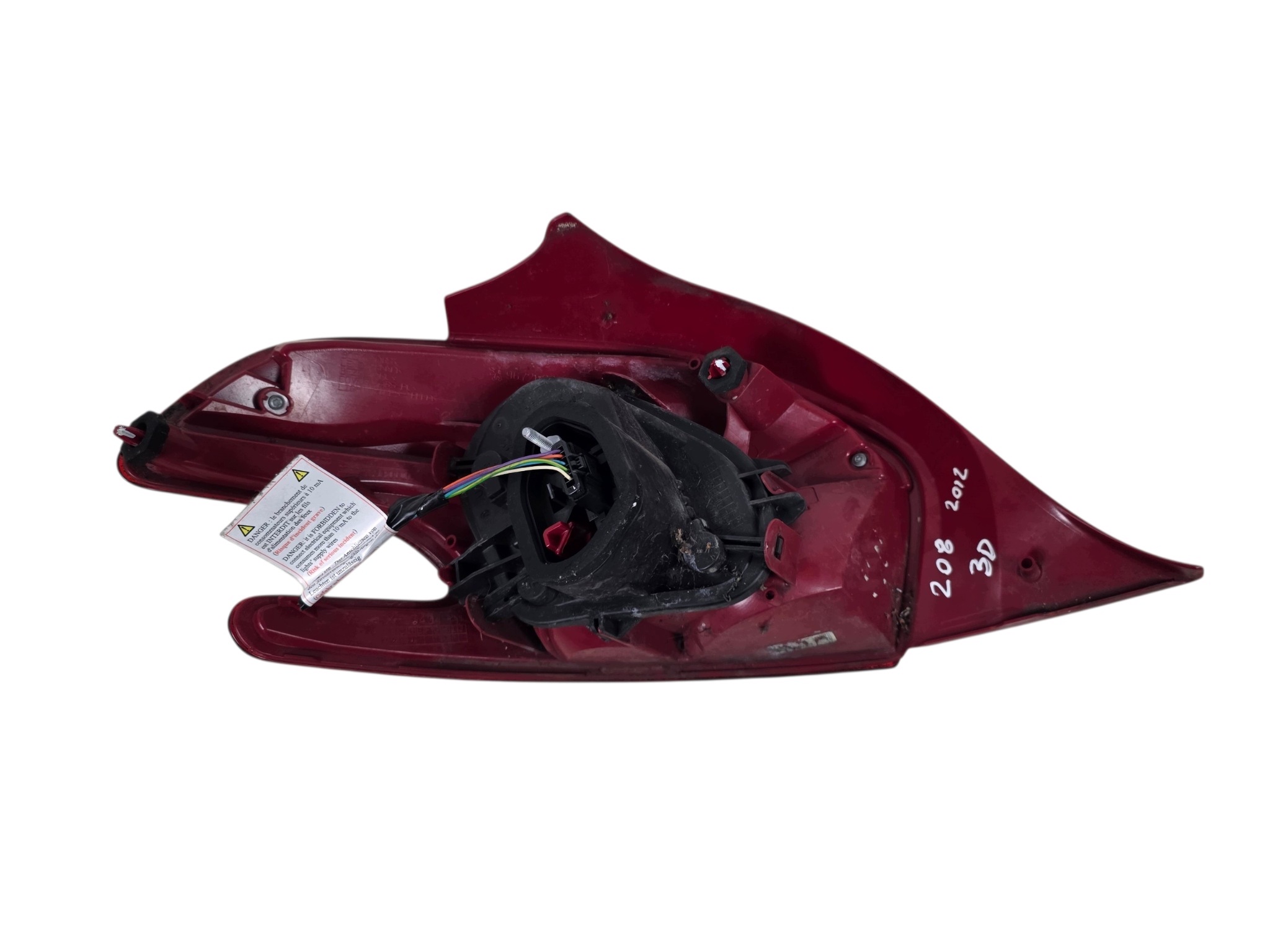 PEUGEOT 208 2012 light rear part right ORG. LADNA
