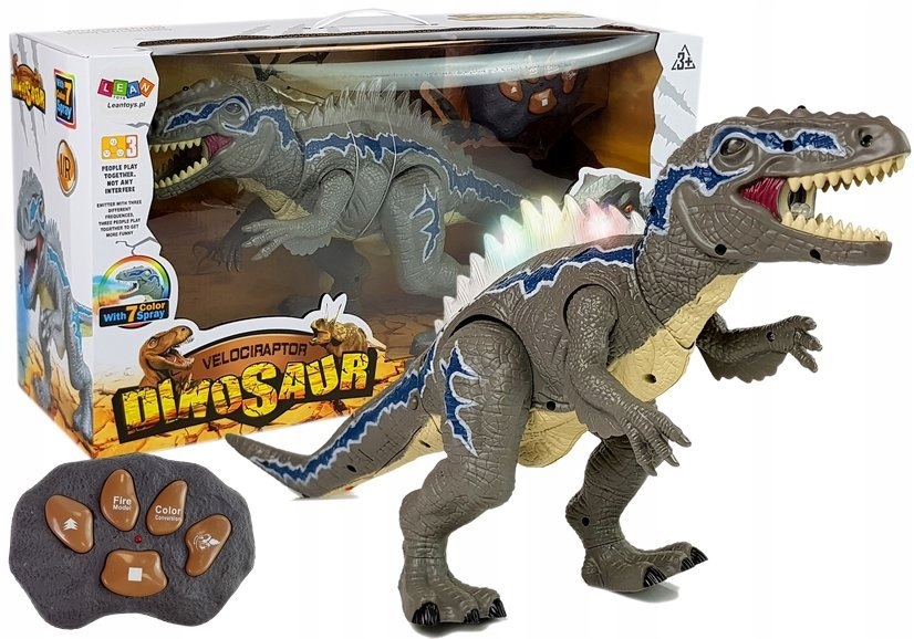 

Velociraptor pilot Dinozaur chodzi Świeci dźwięk