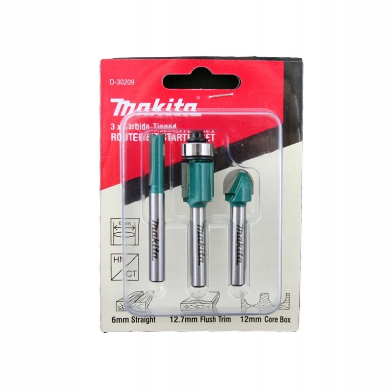 

Makita Zestaw Frezów 6MM 3SZT. D-30209 Hw Frez