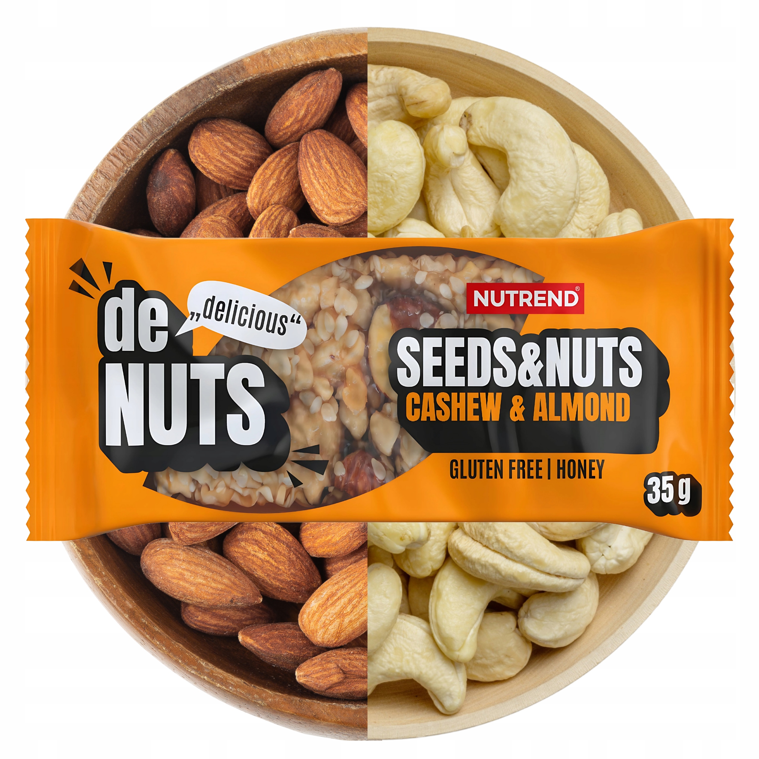 Levně Energetická Ořechová Tyčinka Denuts Seeds&nuts Fit Svačinka 17% Bílkovin 40 g