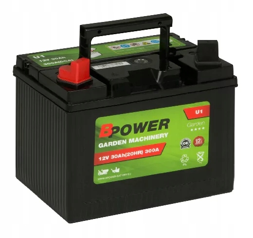 Akumulator Bpower Garden U1 30Ah 300A L+ 196x132x185 do kosiarki traktorka