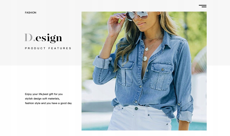 Jeansowa koszulka damska jednorzędowa jednorzędowa Materiał dominujący akryl