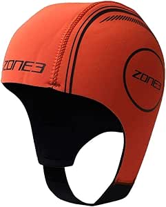 Zone3 Neoprene Swim Cap Czapka Neoprenowa Pływacka Pomarańczowa Xs