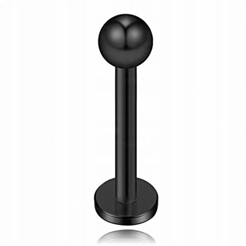 

Kolczyk Labret Z Kulką Czarny Tytanowy 1,2/10/3