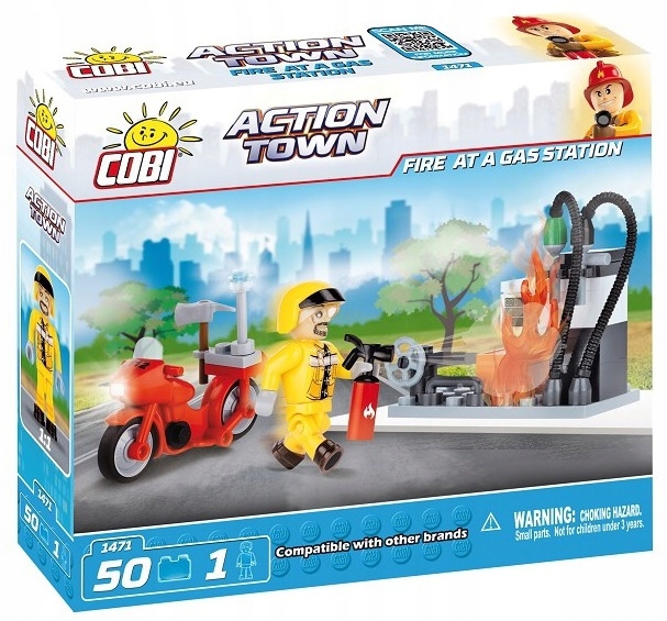 COBI 1471 Action Town Pożar na stacji paliw CO