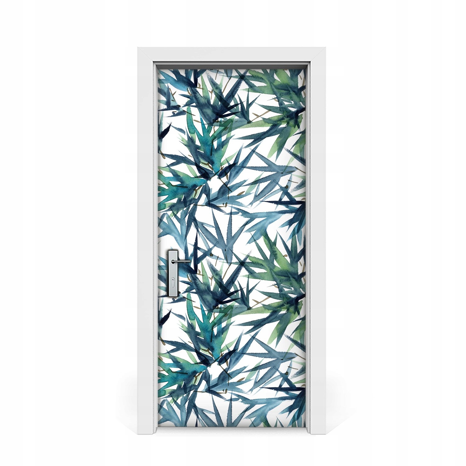 

Naklejka na drzwi okleina Liście Akwarele 85x205