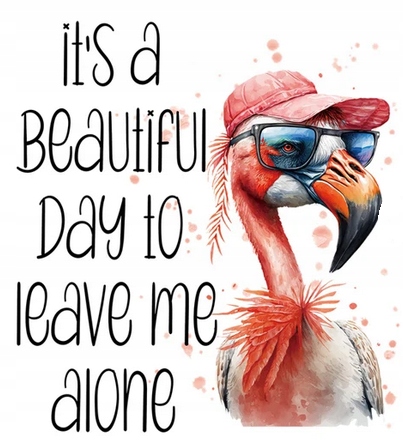 DUŻA TERMO NAKLEJKA APLIKACJA NAPRASOWANKA FLAMING D-95