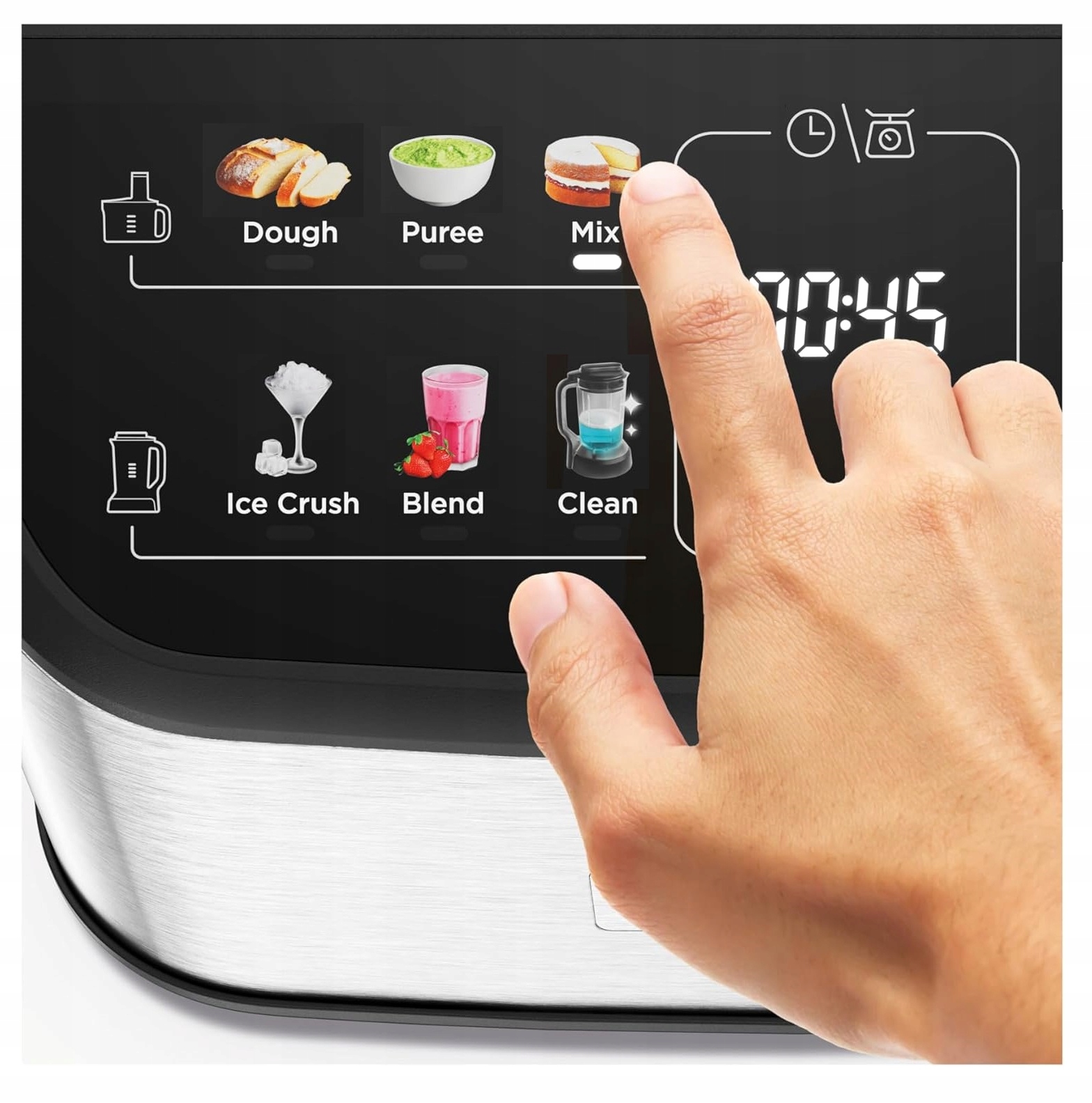 KENWOOD Multipro Robot Kuchenny 2w1 Mikser 1000W Srebrny Z Akcesoriami — miniatura 11