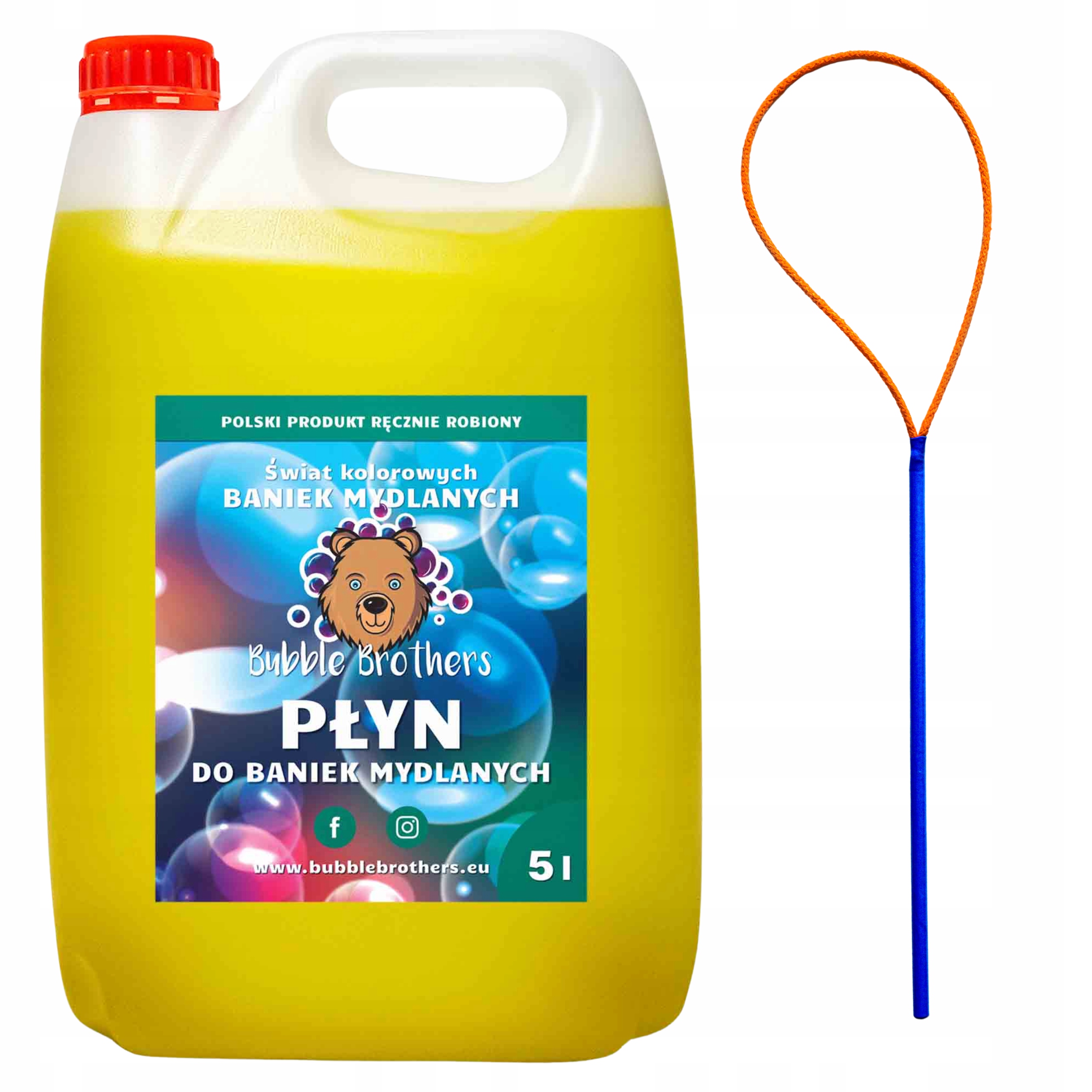 

Płyn do Baniek Mydlanych 5 Litrów obręcz Baniek