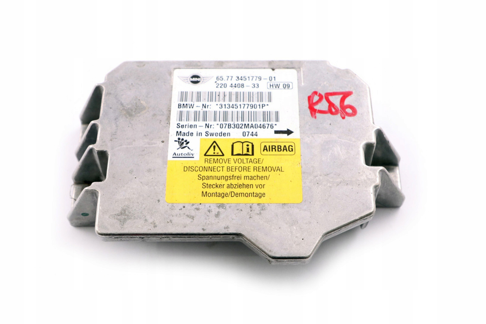 MINI Cooper R55 R56 Датчик модуль airbag