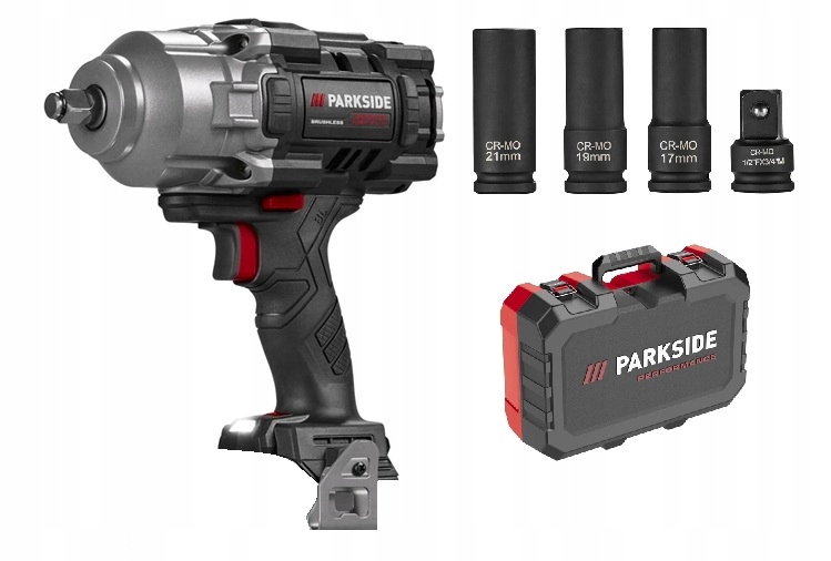 Parkside Performance Passp 20-Li C4 Klucz Udarowy Bezszczotkowy Walizka