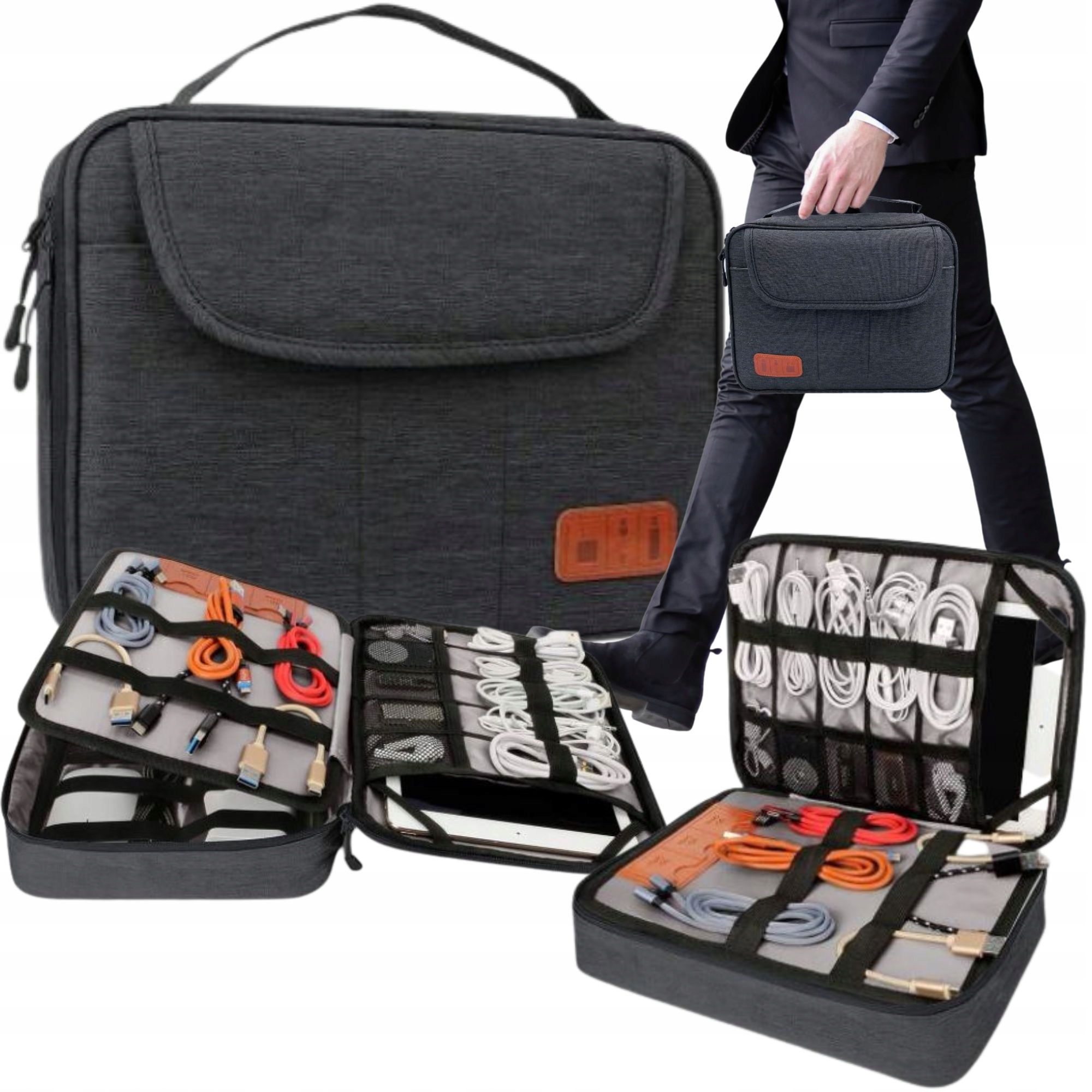 

Torba Organizer Na Kable Ładowarki Karty Podróż
