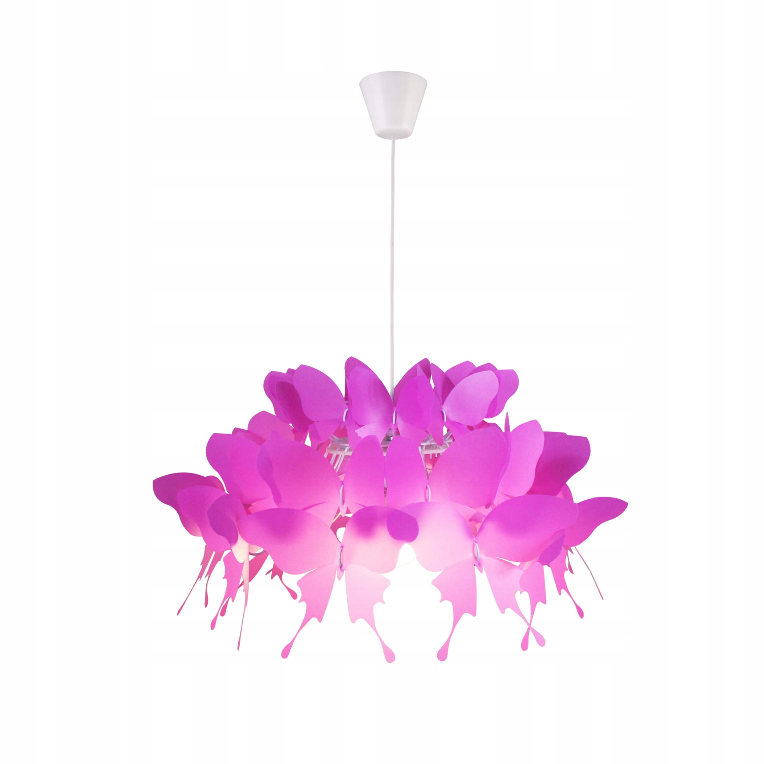 Detská závesná lampa fialová s motýlikmi pre dievčatko Light Prestige