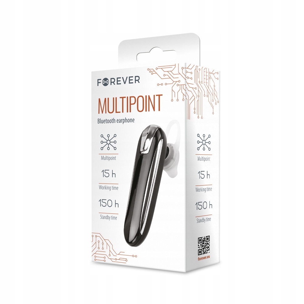 Słuchawka bluetooth Zestaw słuchawkowy Forever multipoint 15h pracy